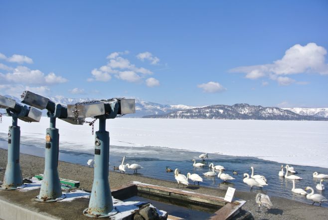 屈斜路湖の砂湯・足湯