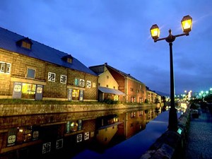 夜の小樽運河