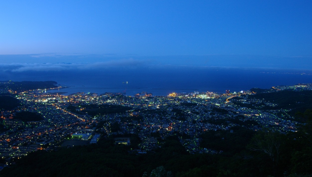 北海道三大夜景　小樽・天狗山からの夜景