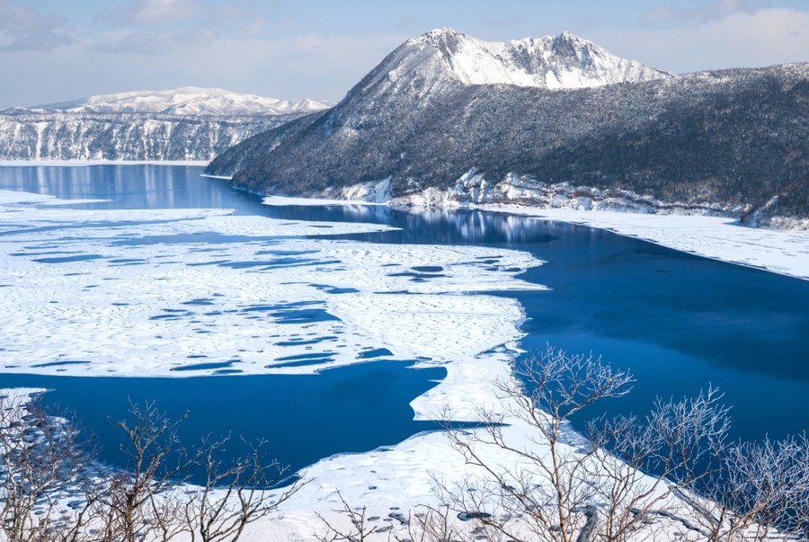 摩周湖の氷結１