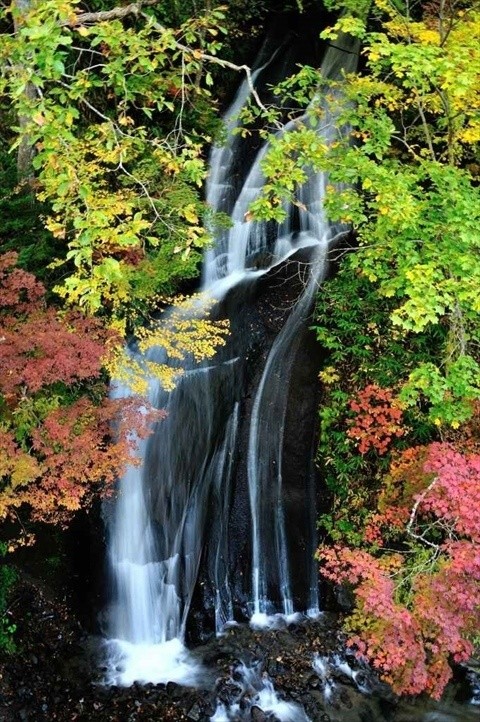 札幌・恵庭渓谷の紅葉