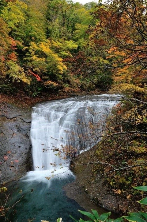 札幌・恵庭渓谷の紅葉