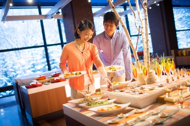 トマムのレストランバイキング