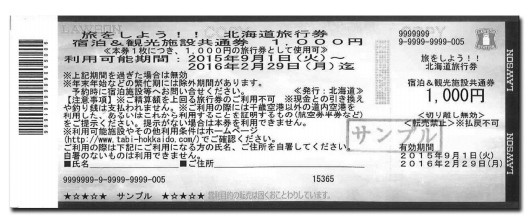 北海道旅行券イメージ