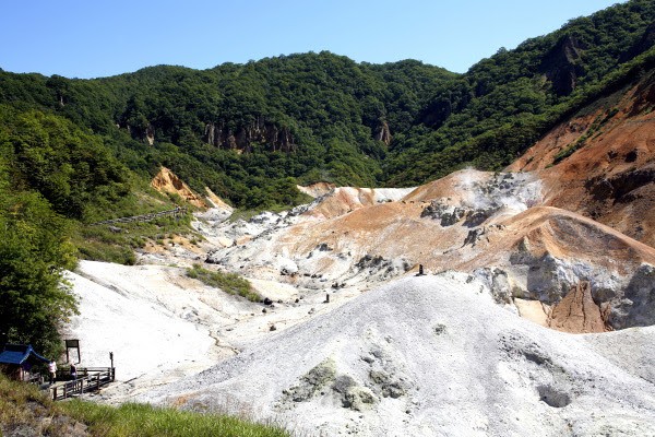 夏の登別・地獄谷