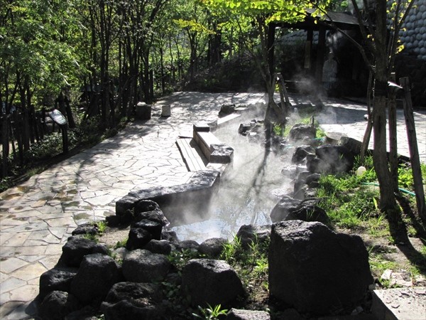 定山渓温泉の足湯