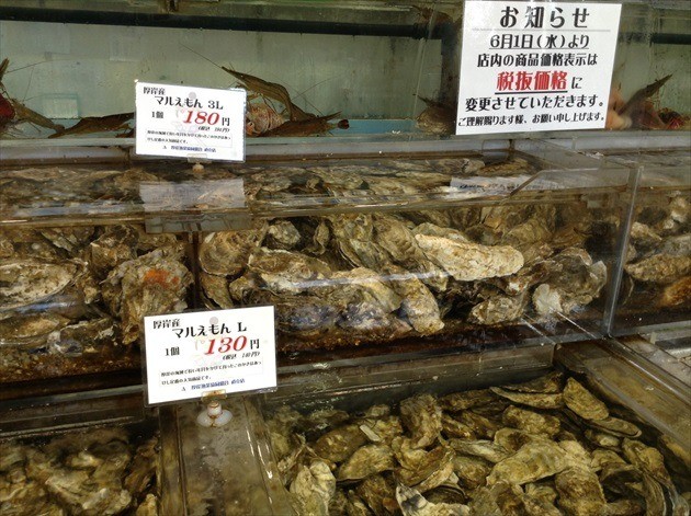 厚岸町の牡蠣