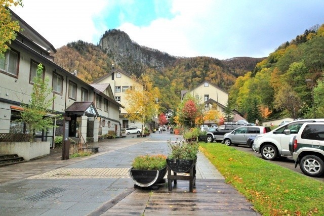 層雲峡温泉街