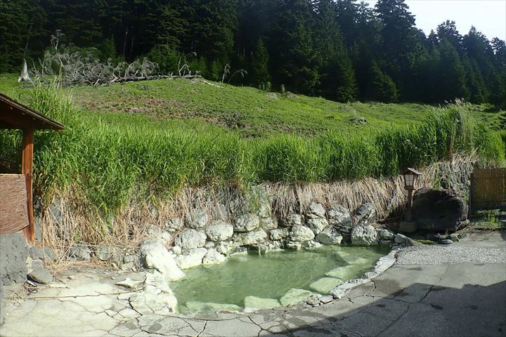 北海道　野中温泉　露天風呂