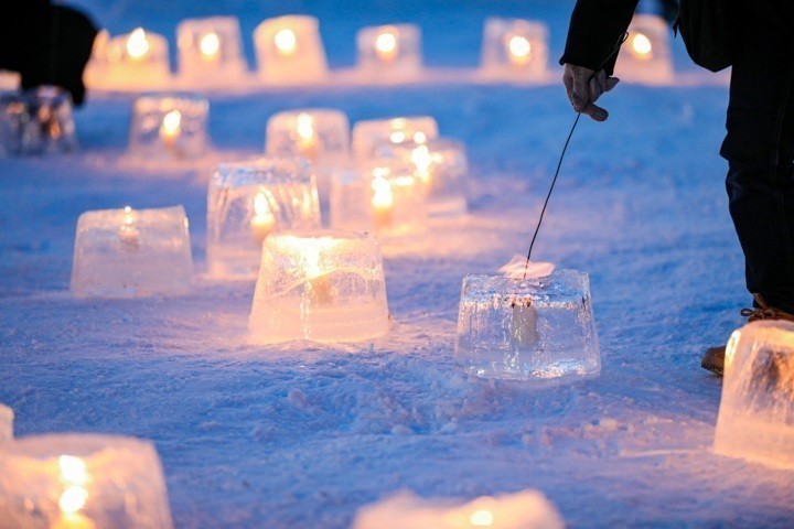 氷灯夜　芽室　帯広