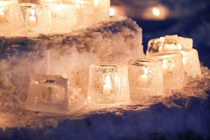 氷灯夜　芽室　帯広