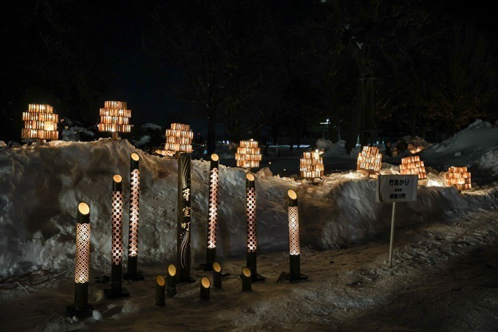 氷灯夜　芽室　帯広