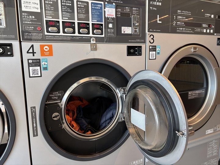 モンベル 撥水 コインランドリー